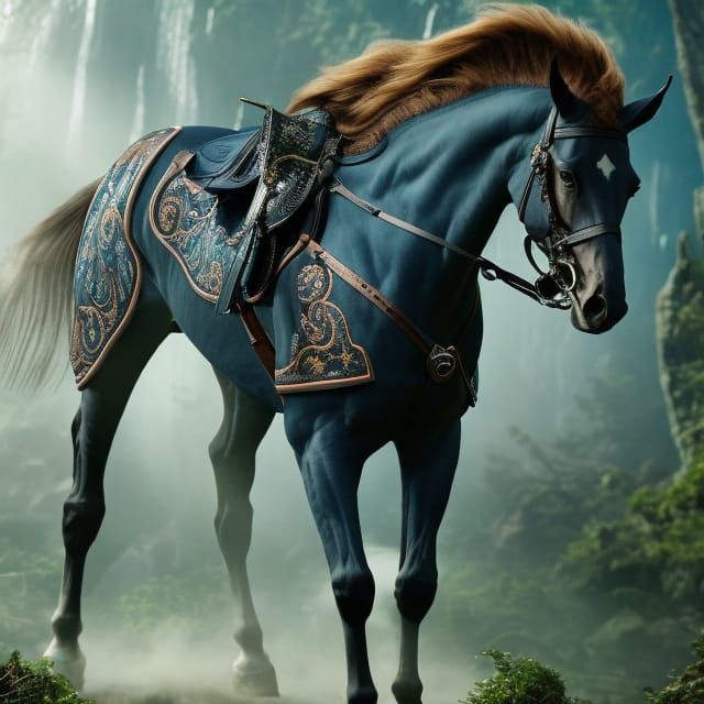 Majestic king's horse