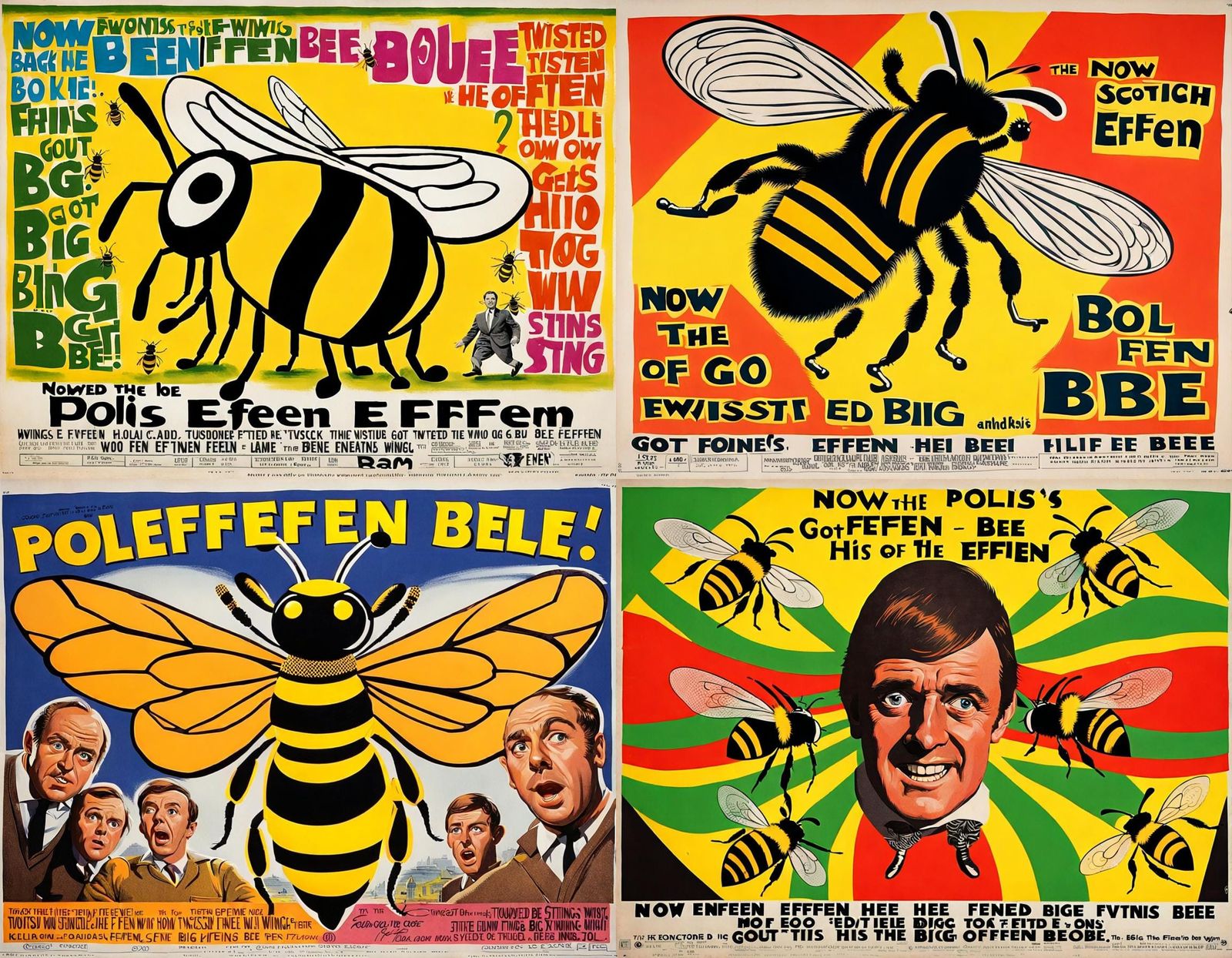 Colorful 1960s Scottish Comedy Movie Poster