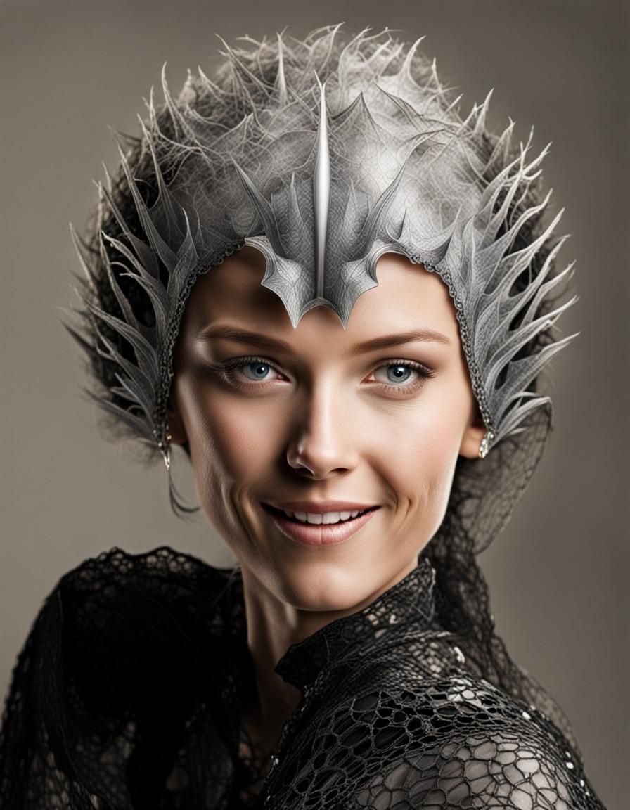 Surreal Alien Celebration in Gritty Restaurant: Photography