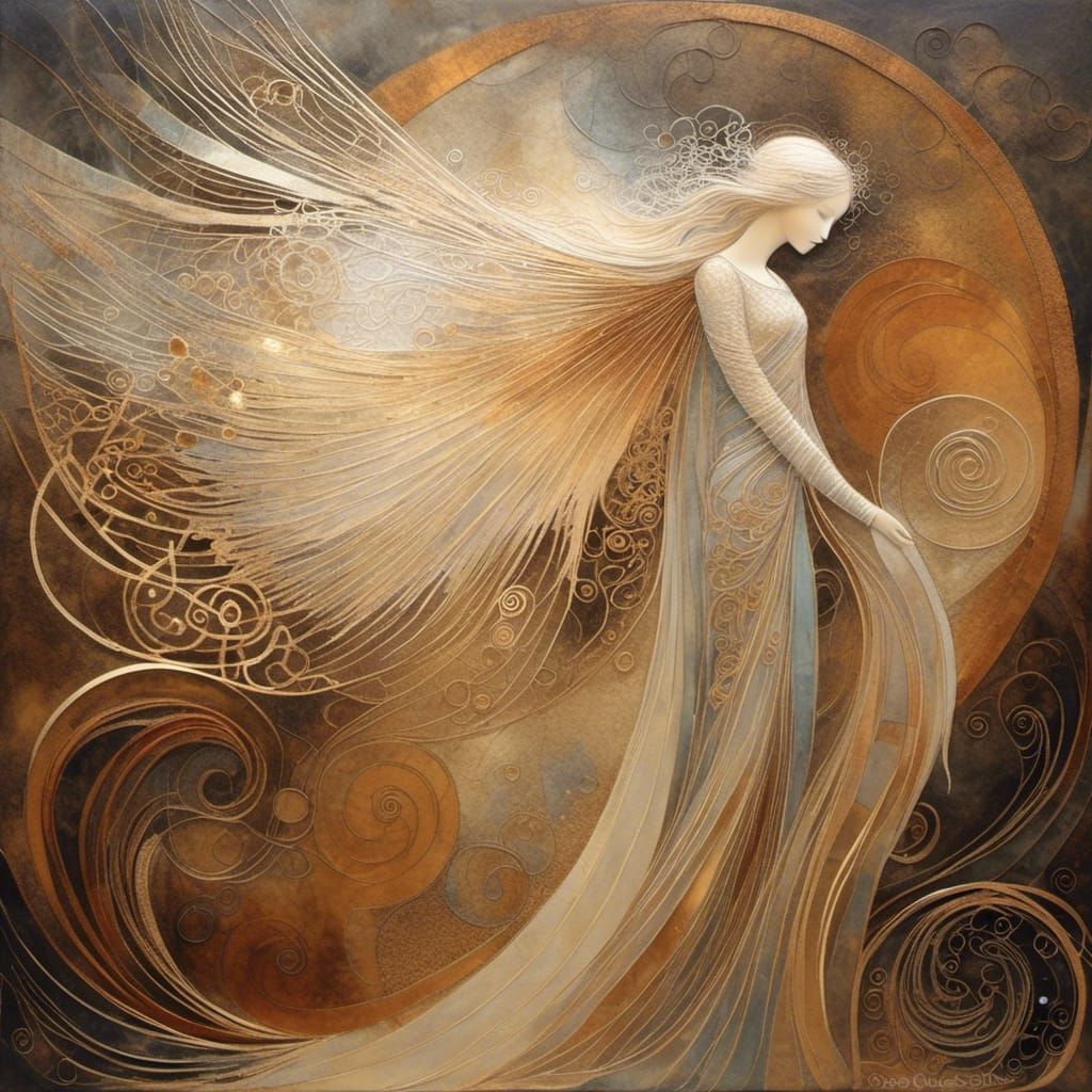 Ethereal Angel in Style of Susan Seddon Boulet