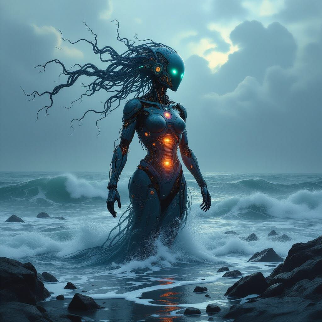 Biomechanical Siren Emerges from Turbulent Ocean