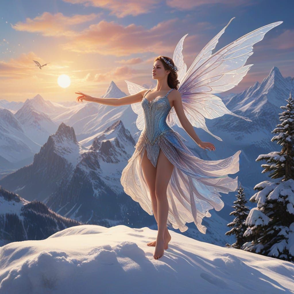 Snow Fairy Pirouette: A Digital Masterpiece