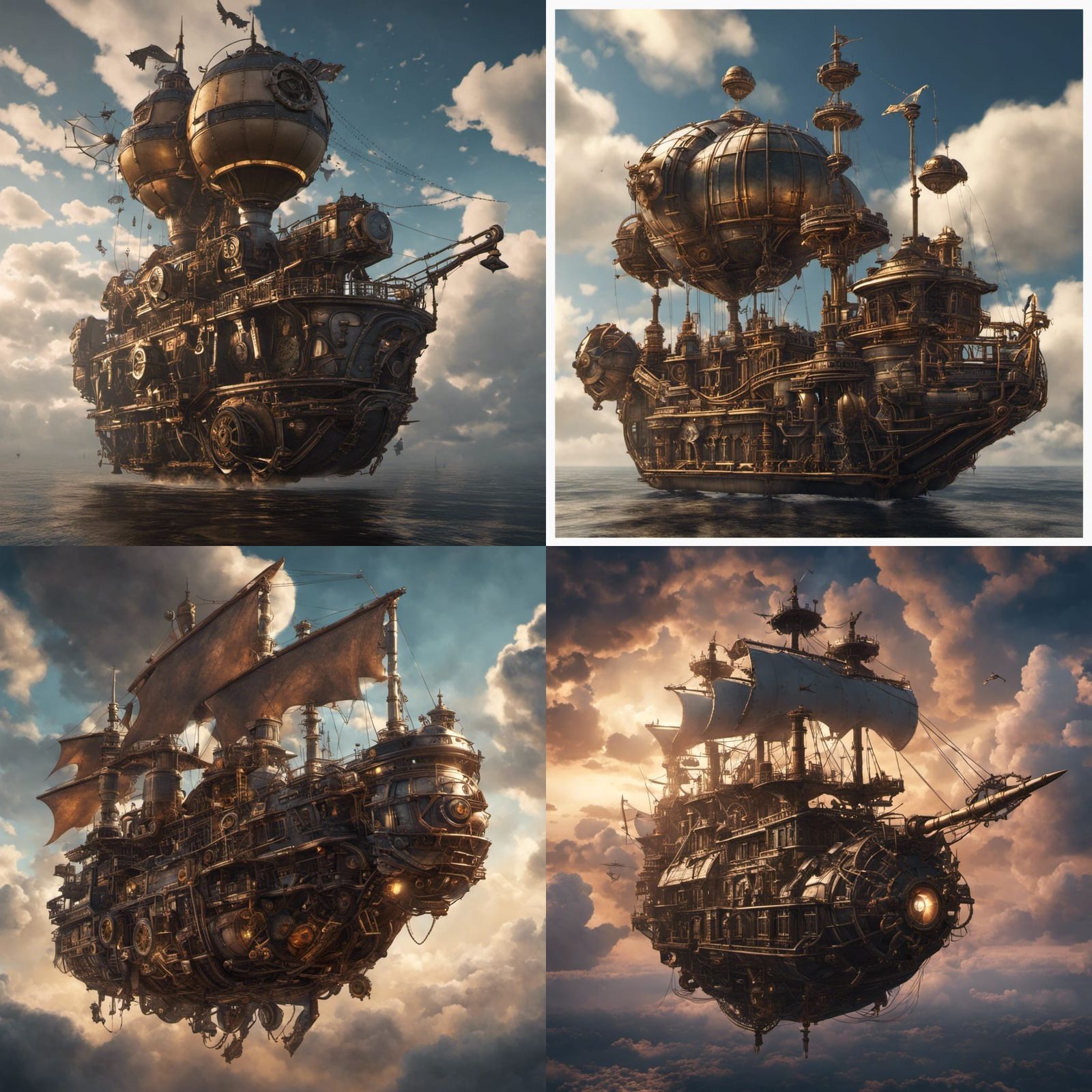 Steampunk ship