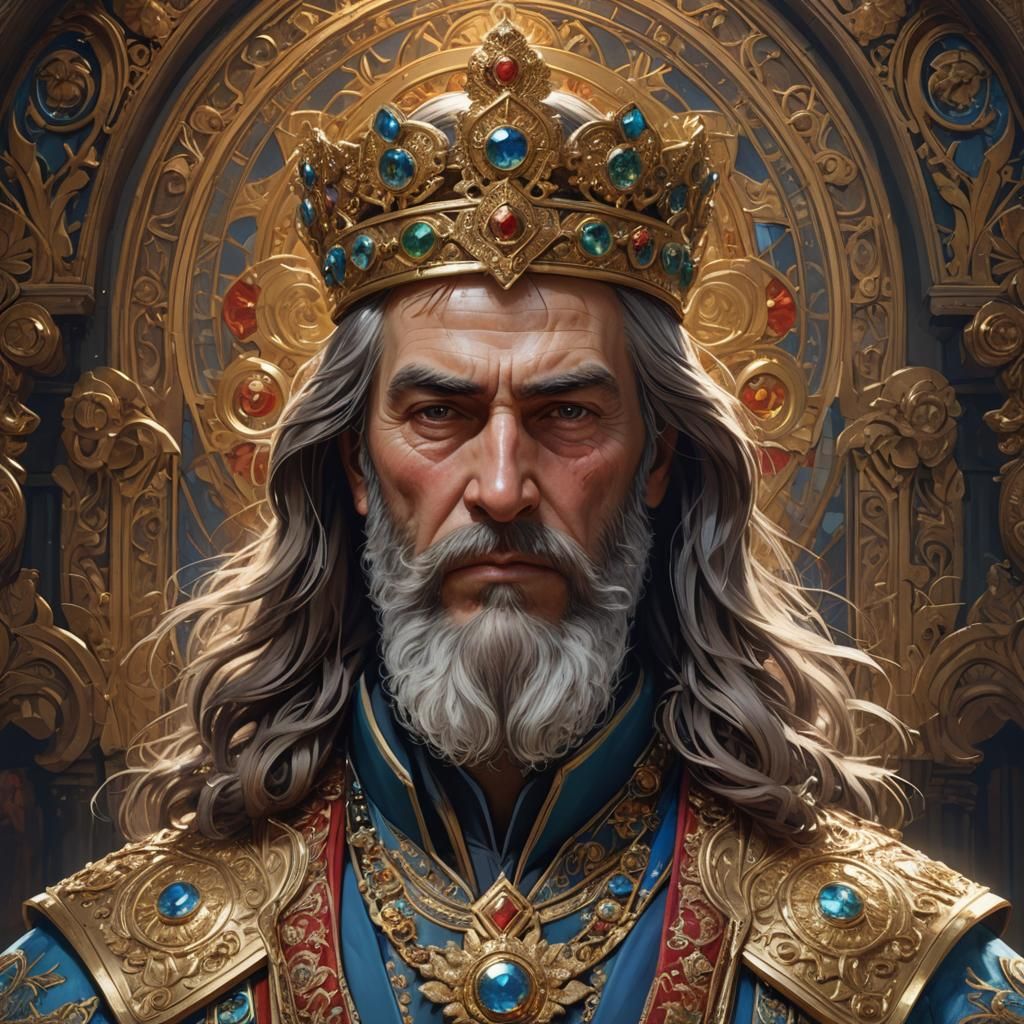Tsar Simeon the Great: Hyperdetailed Portrait