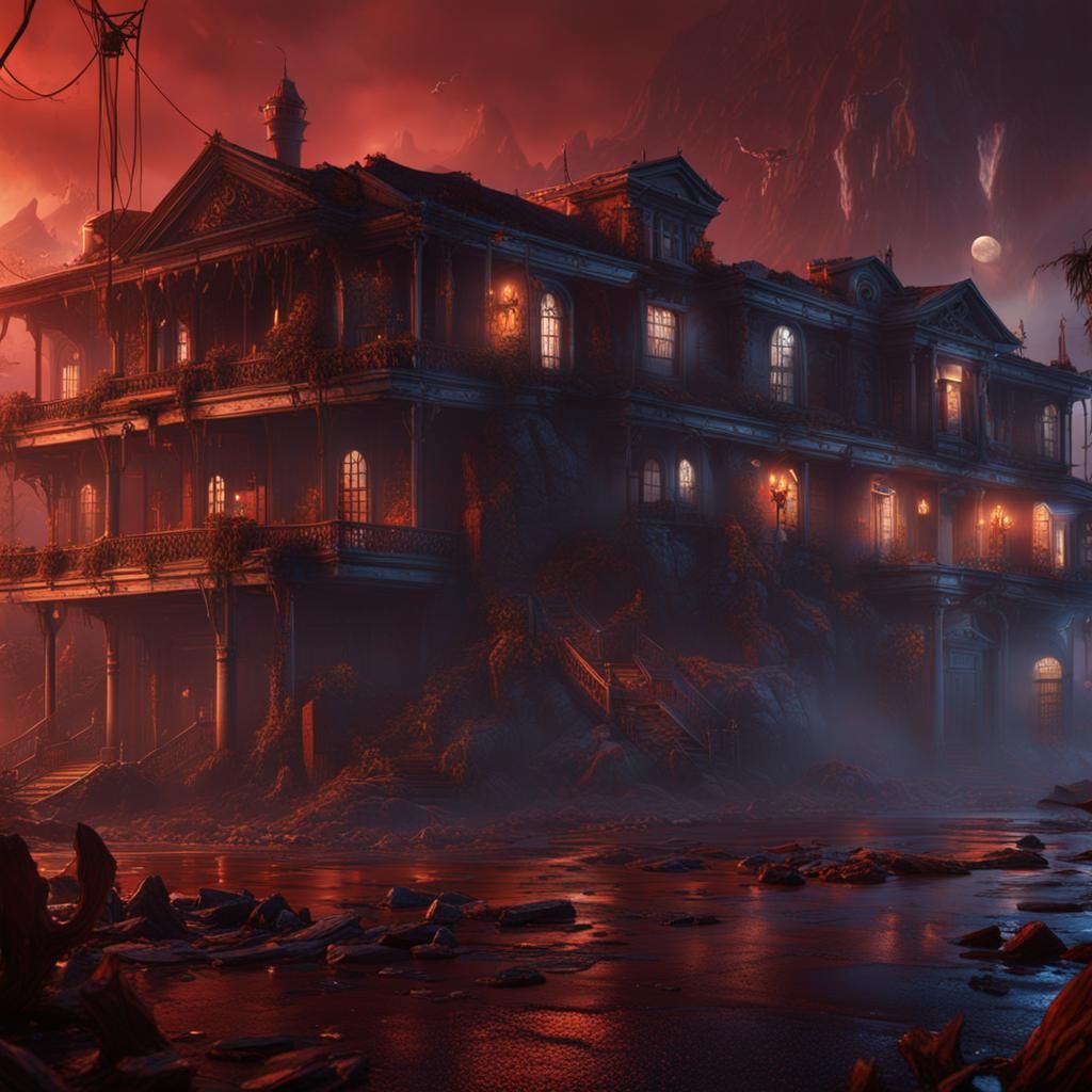 Michael Jackson's Thriller: Detailed Matte Painting