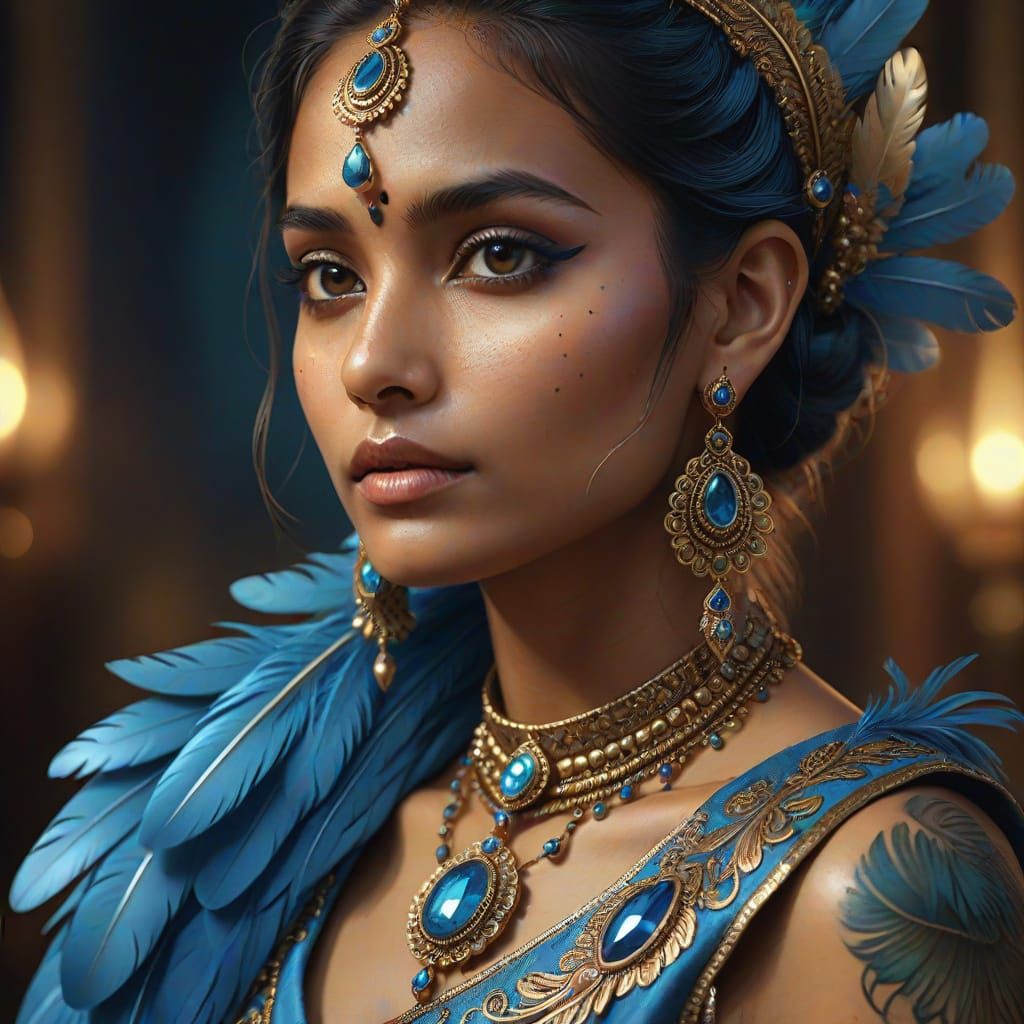 Sultry South Asian Beauty in Ethereal Splendor
