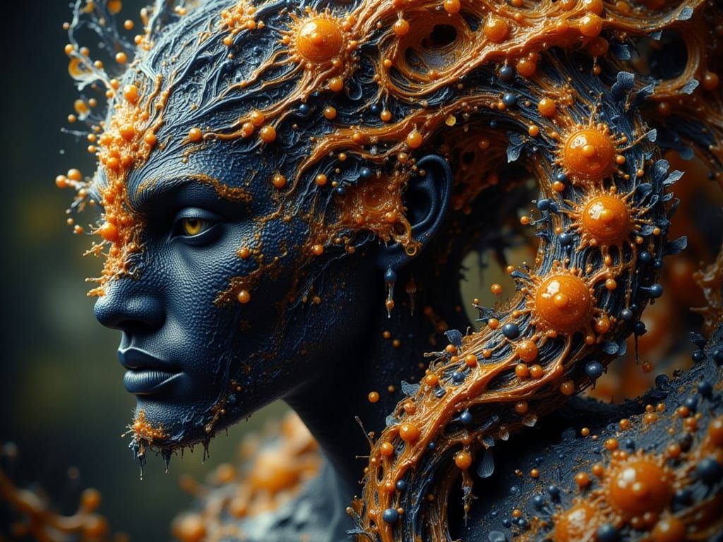 Snake Helix Concept Art with Dynamic Lighting