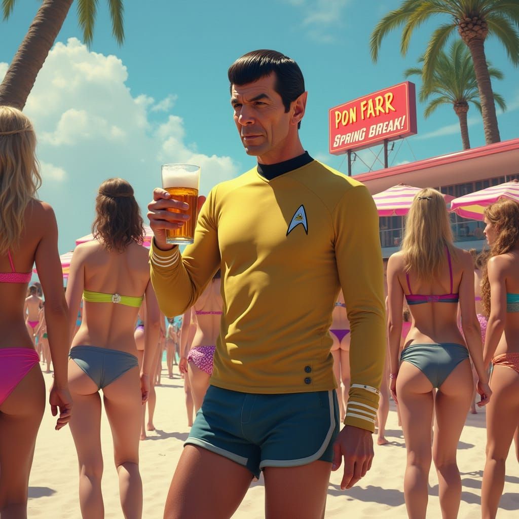 Vulcan Logic Meets Spring Break in Retro Style