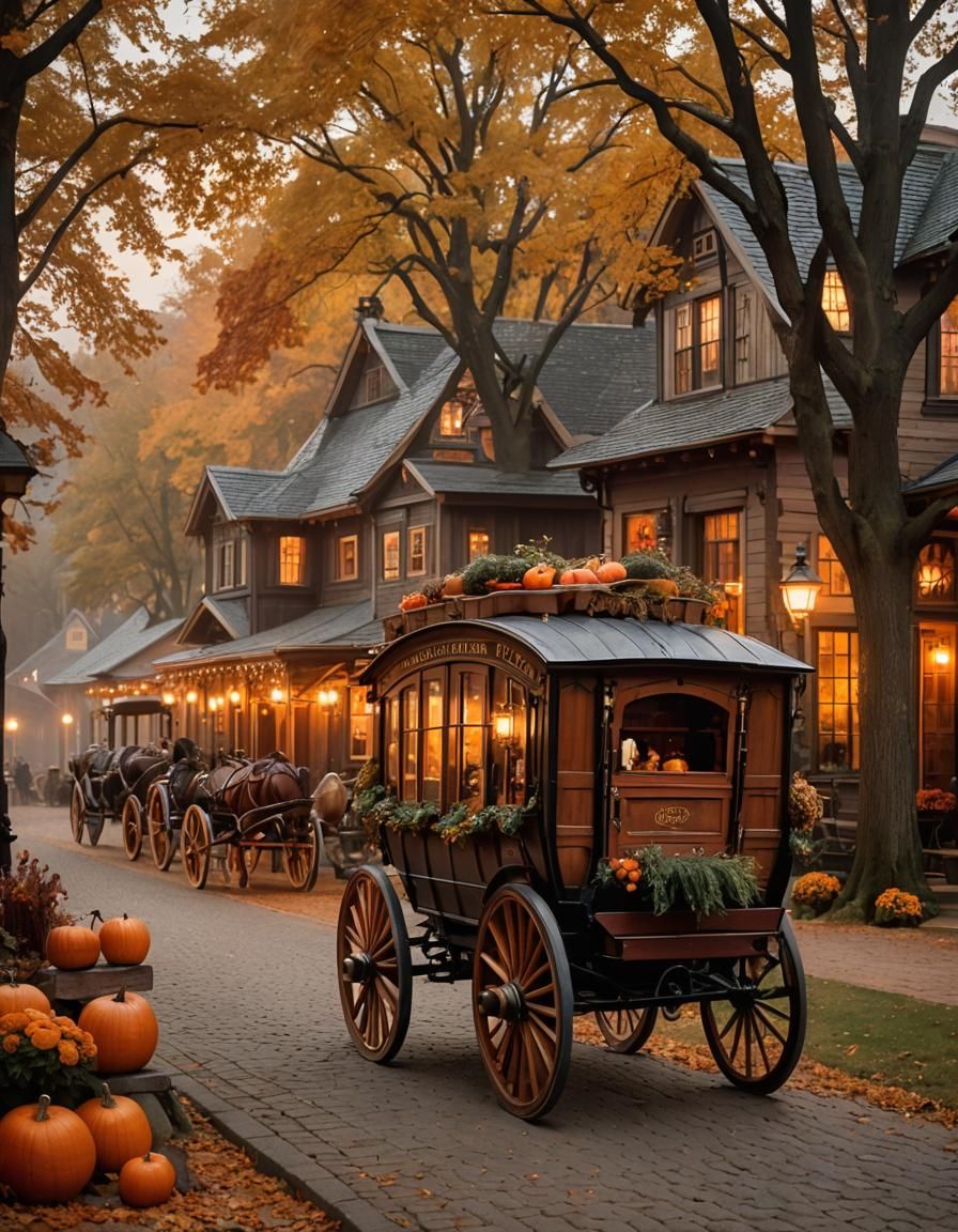 Wainwright Building in Autumn, Golden Hour