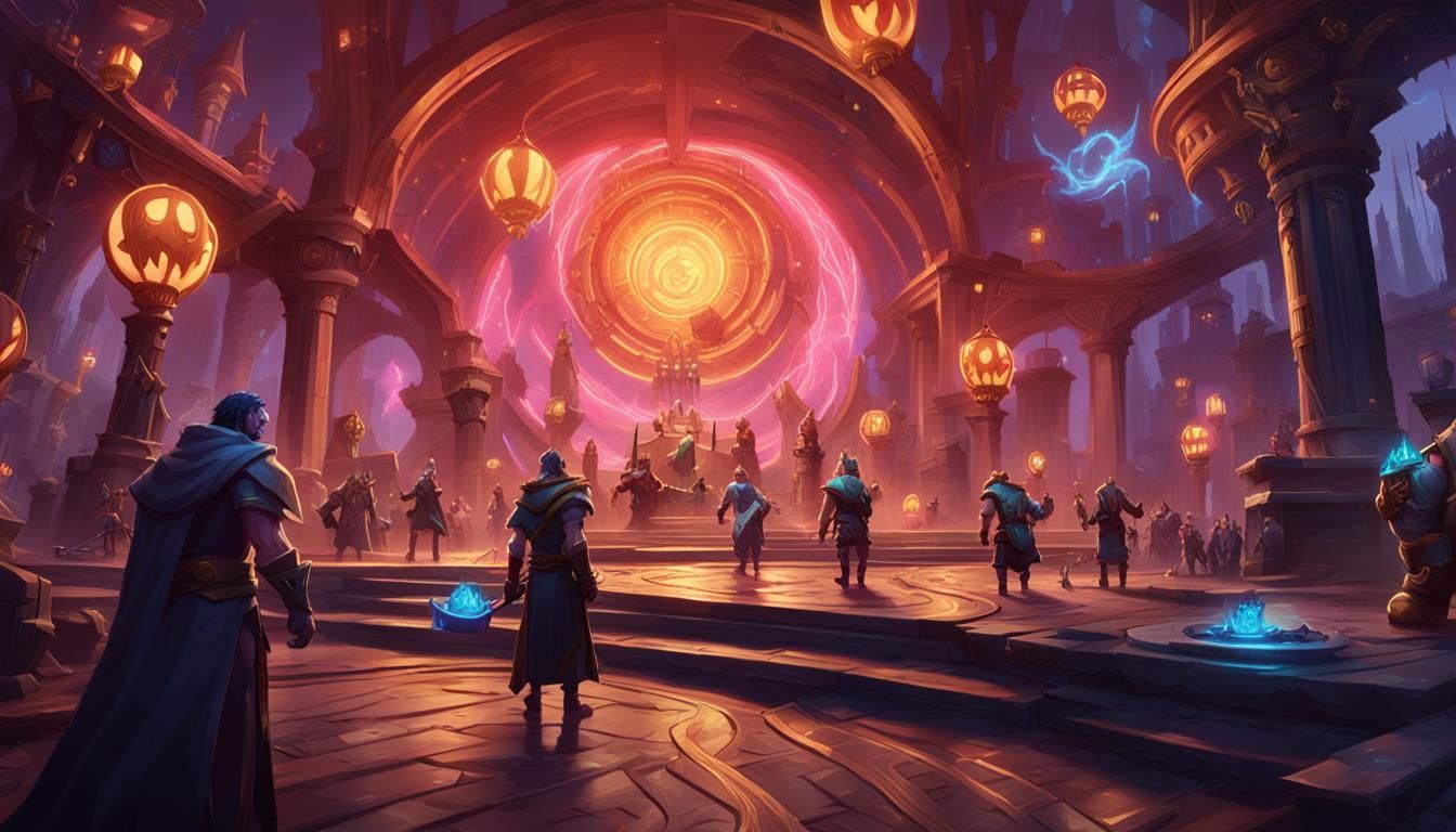 Cult Scene from Arcane as Digital Art