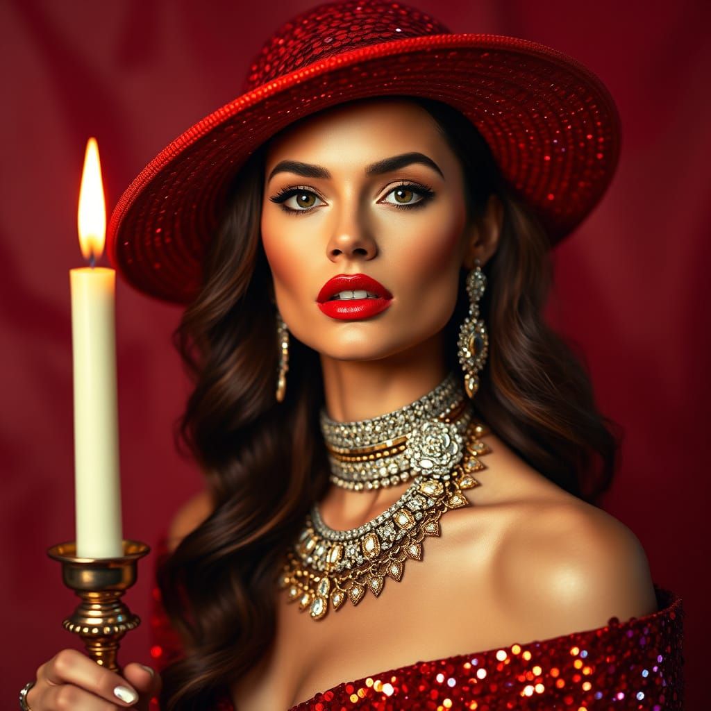 Miss Scarlett in the Ballroom with the Candlestick