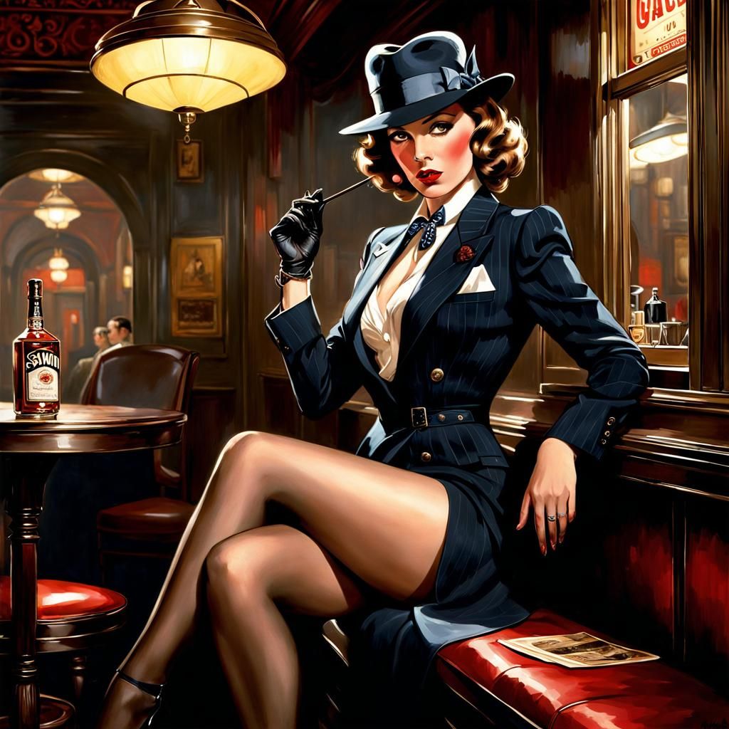 Speakeasy Beauty in 1920s Style