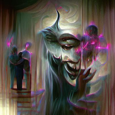 Sinister Drama Loophole Incantation as Fantasy Art