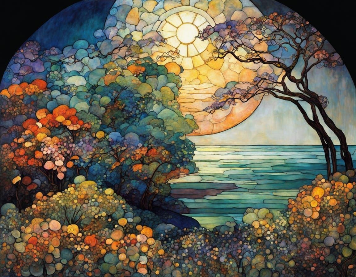 Abstract Art in Complementary Colors, Fine Details