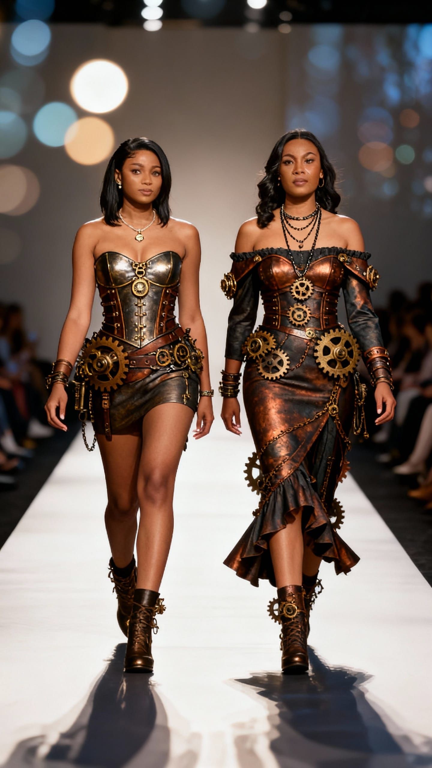 Women in Haute Couture Steampunk Fashion