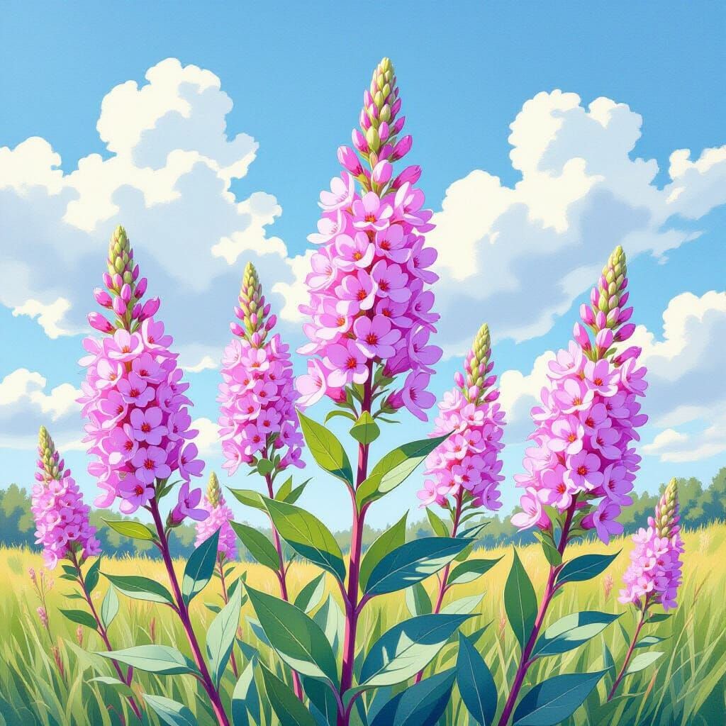 Glossy Watercolor of Montana's Bitterroot Flowers