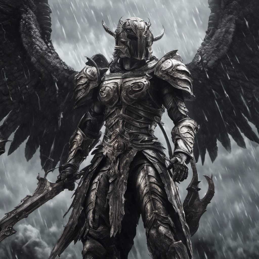 Archangel vs Balrog: Hyperrealistic Anime Battle