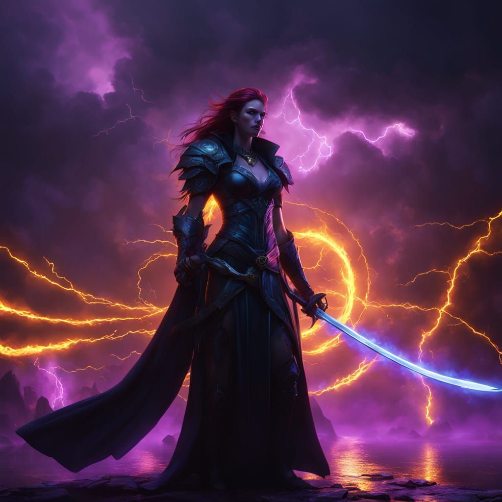 Mystical Angel of Death in Dark Fantasy Concept Art