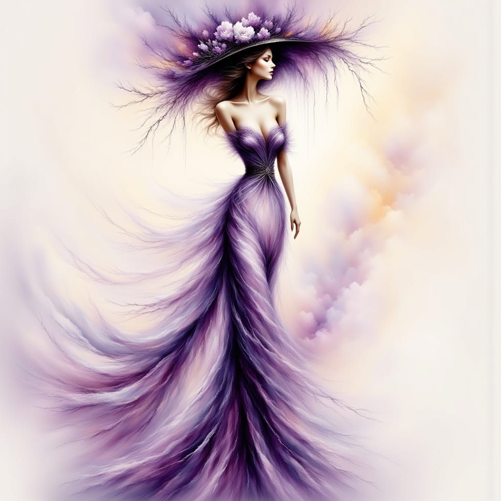 <lora:Spirit of Nature:1.0> <lora:Ink Poet:1.0> Elegant