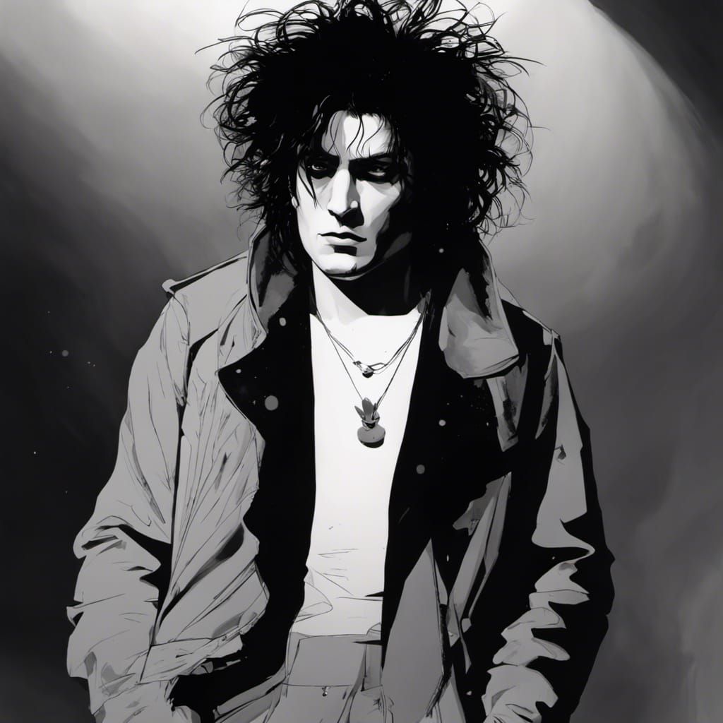 The Sandman in 90s Goth Style Concept Art