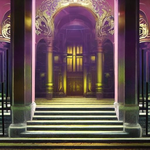 Dark Fantasy Child on Swing, Hyperdetailed Concept Art