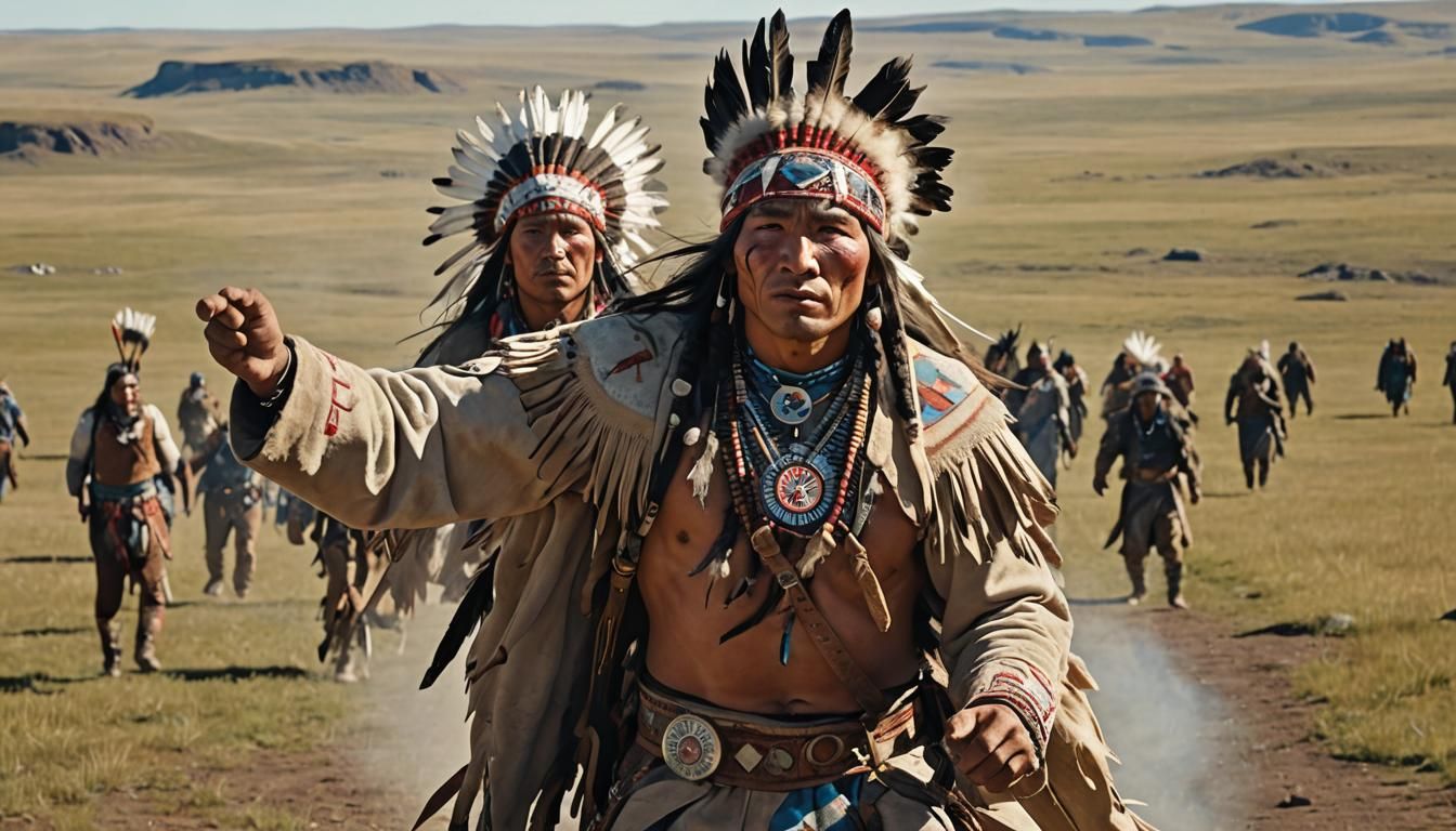 Sioux Warrior's Chicken Dance at Standing Rock