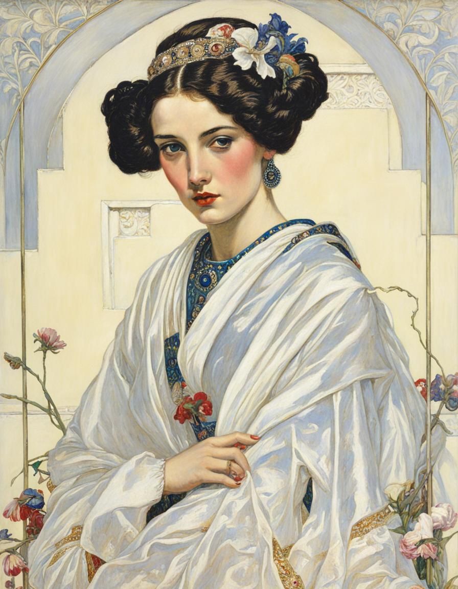 Byam Shaw Inspired AI Art