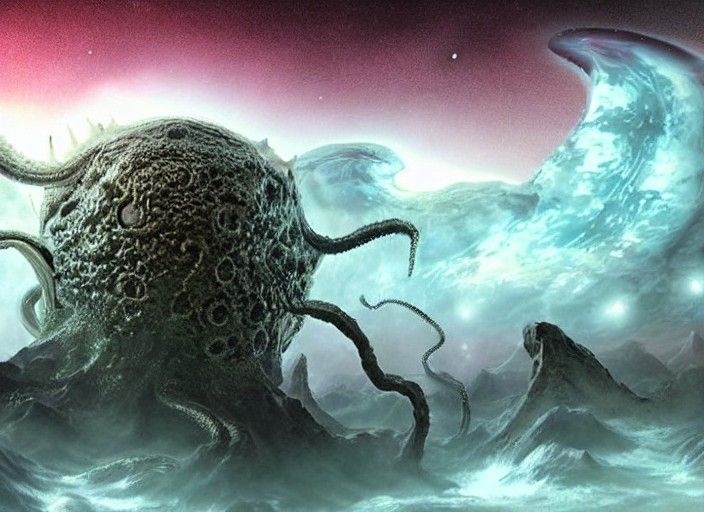Lovecraftian Monster Destroys Planet in Hyperdetailed Image