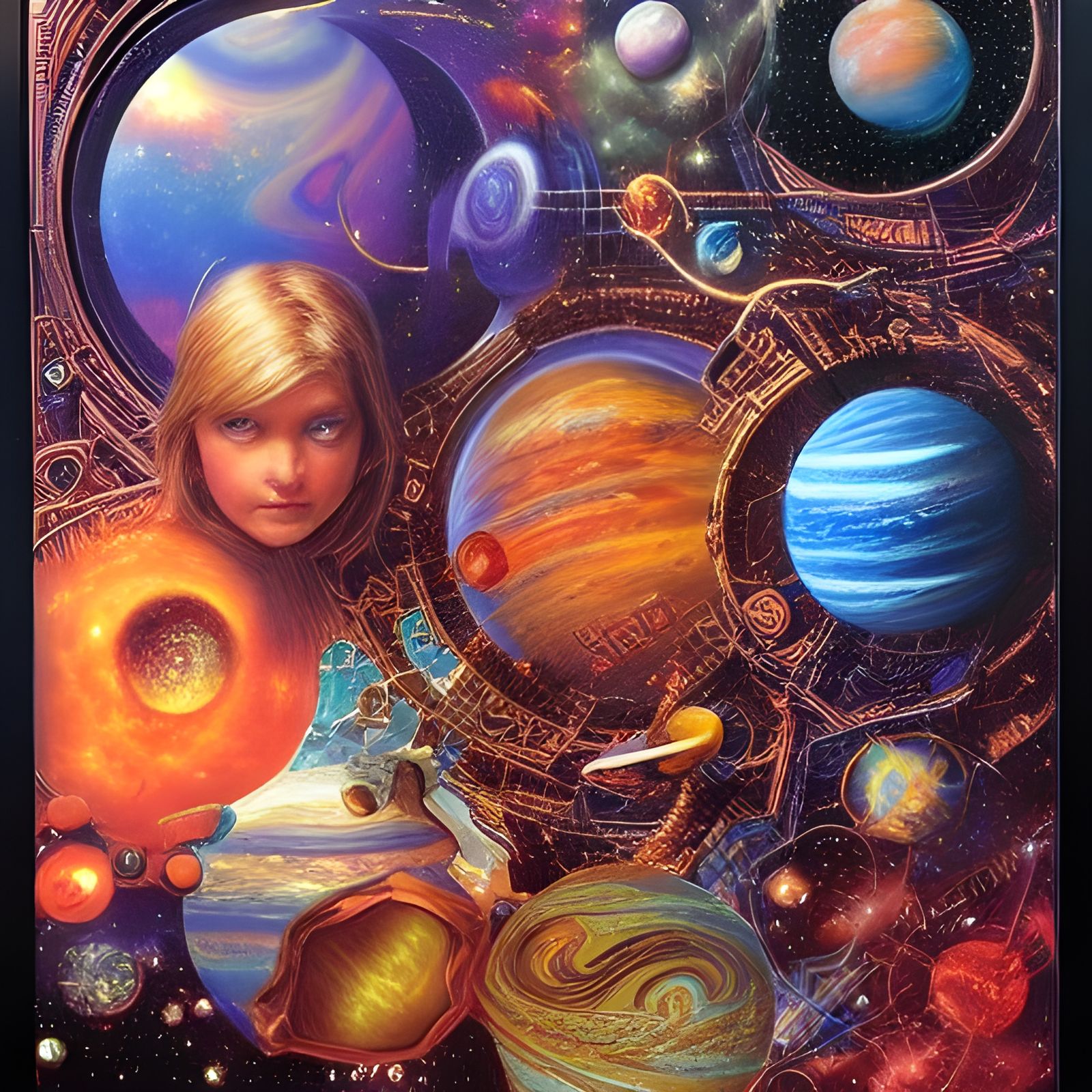 Star and Planets: Fantasy Album Cover Art