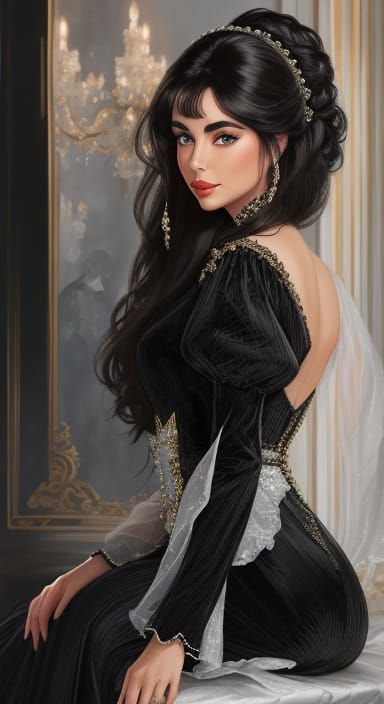 Realistic Portrait of a Young Woman by Top Artists