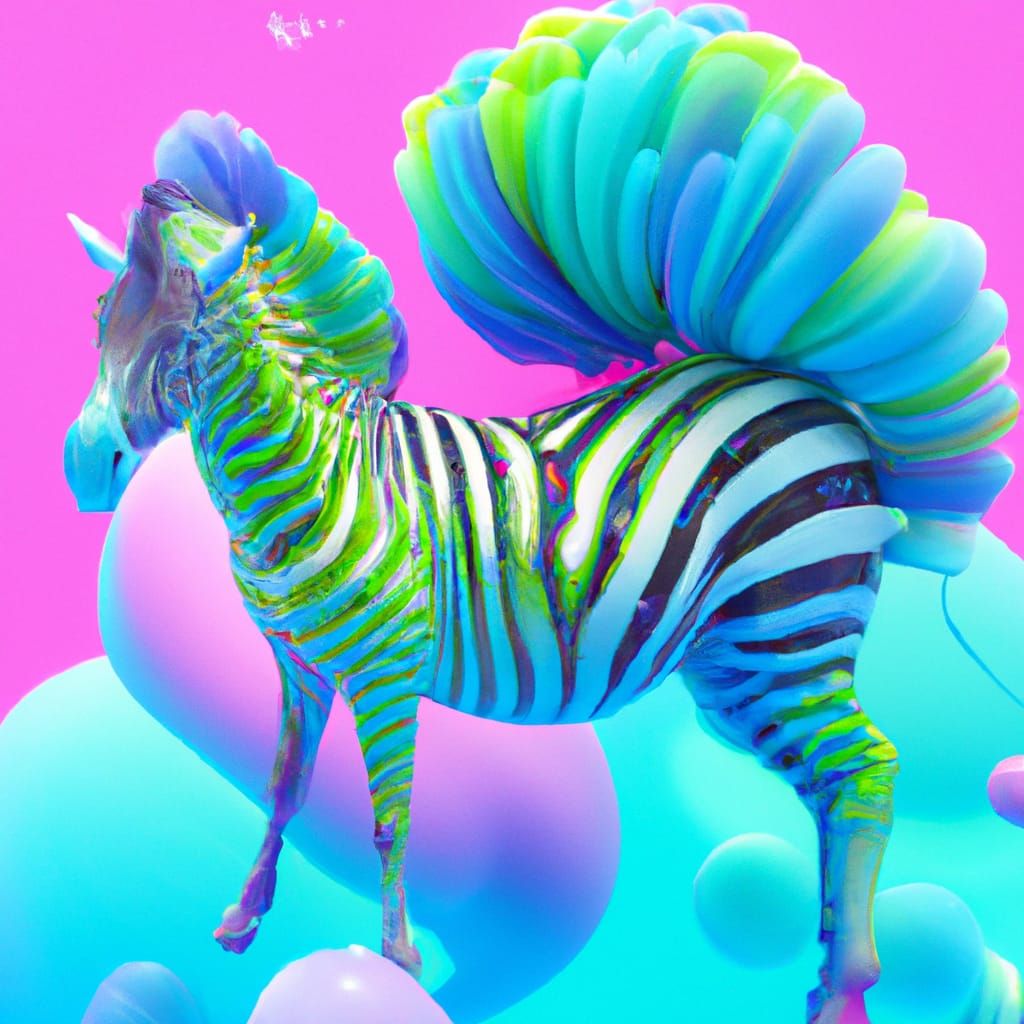 Whimsical Metallic Hybrid Creatures in Candy Art Style