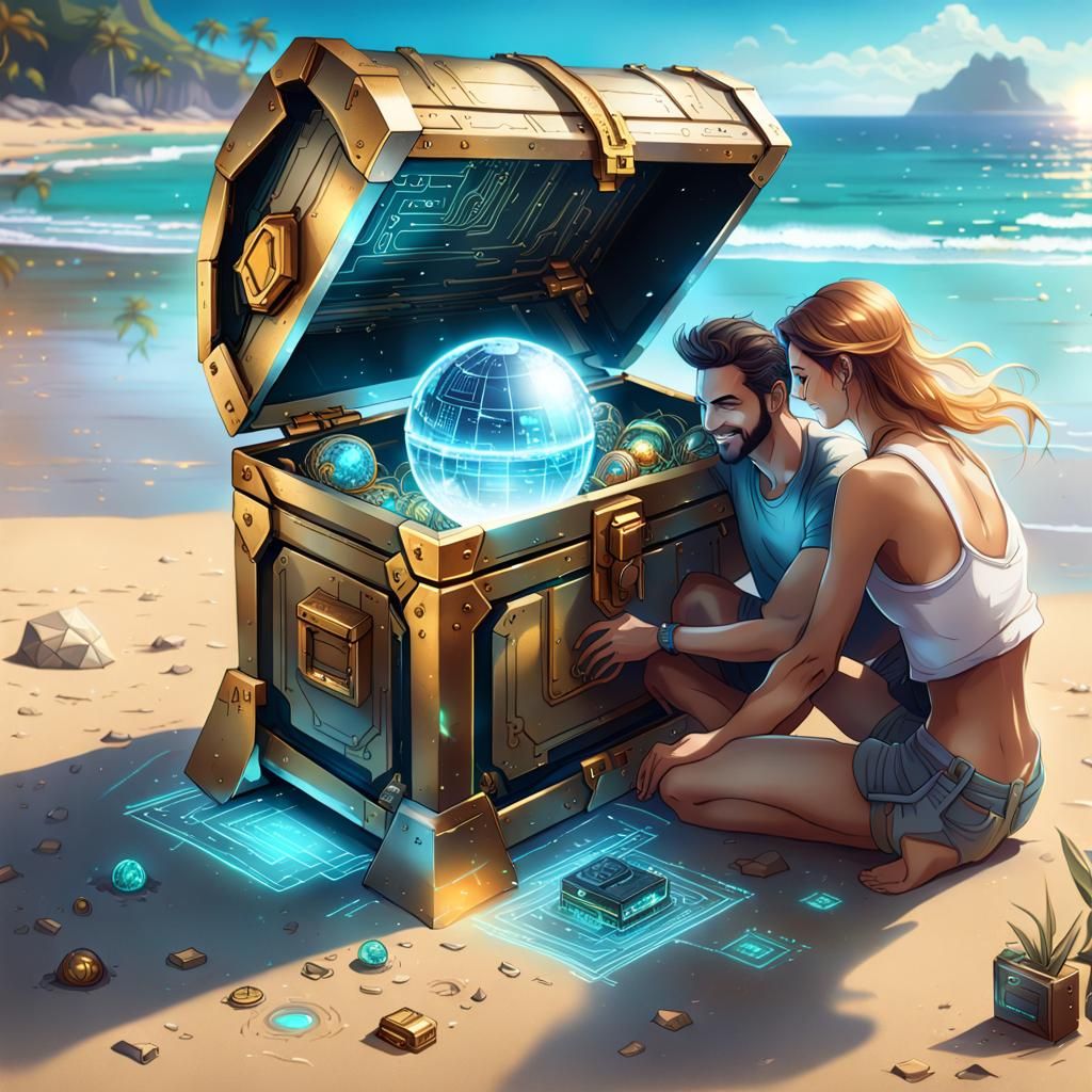Couple Finds Cyberpunk Globe Treasure on Beach