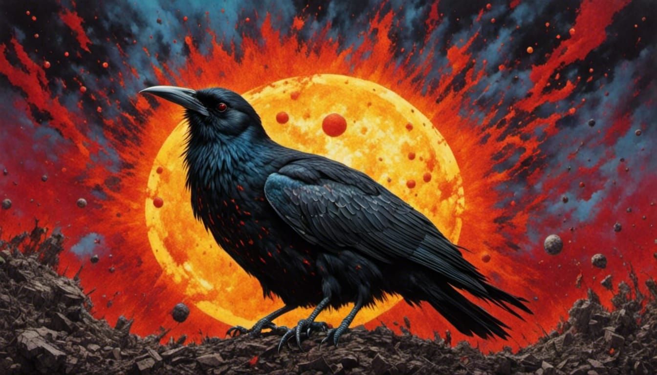Stylized Art: Infectious Disease Meets Raven Motif