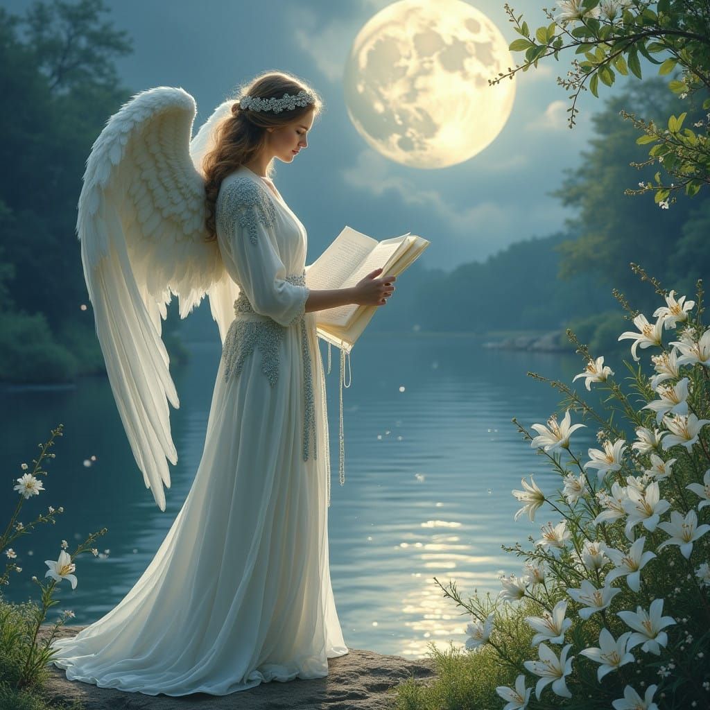 Angel Gabriel in Heavenly Splendor