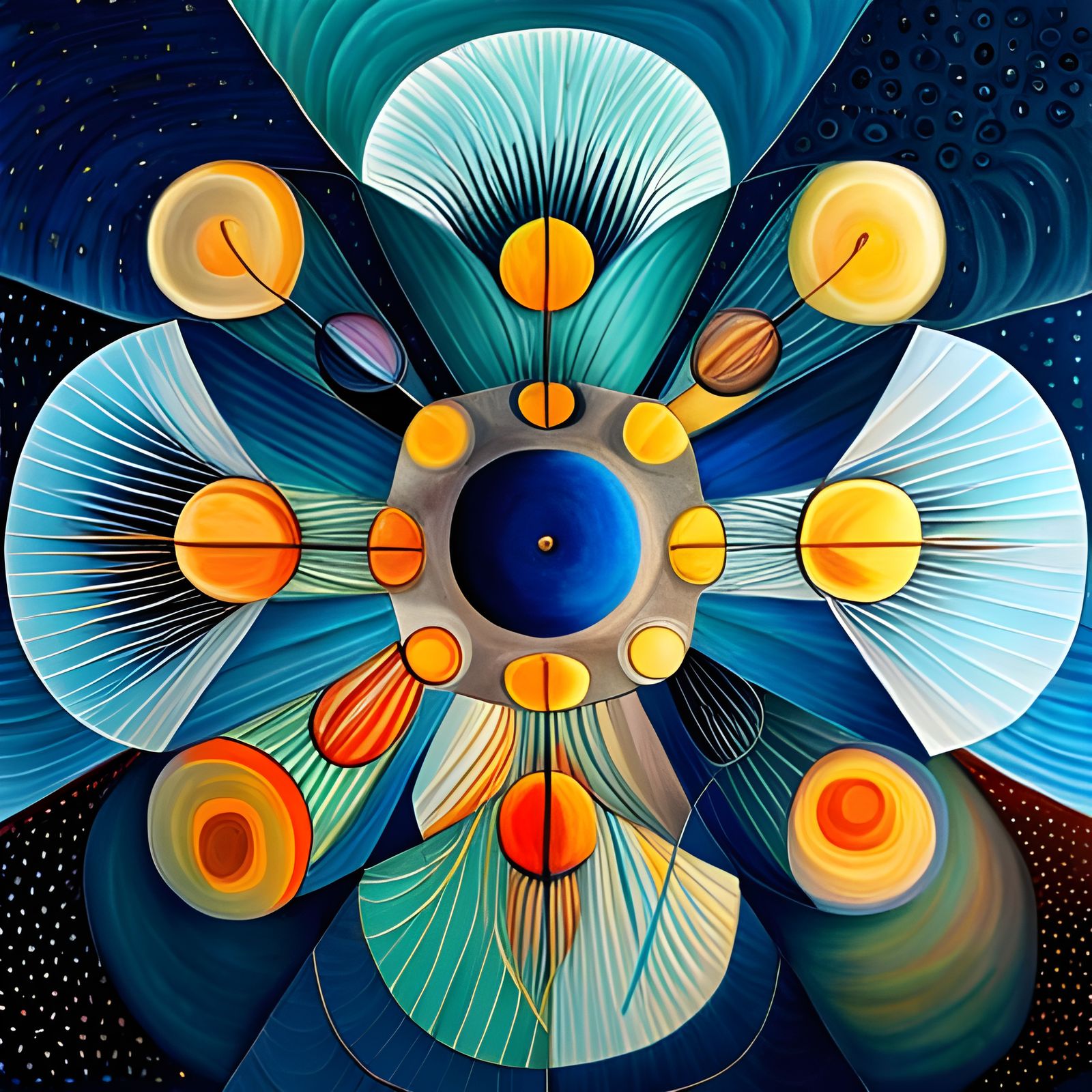 Striking Abstract Art Inspired by Hilma af Klint