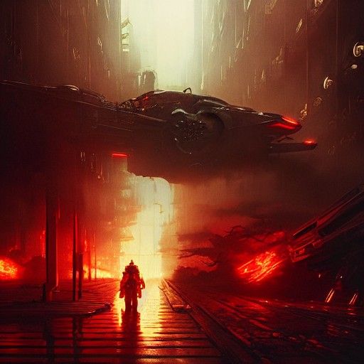 Terminator Judgement Day in Cyberpunk Steampunk Style