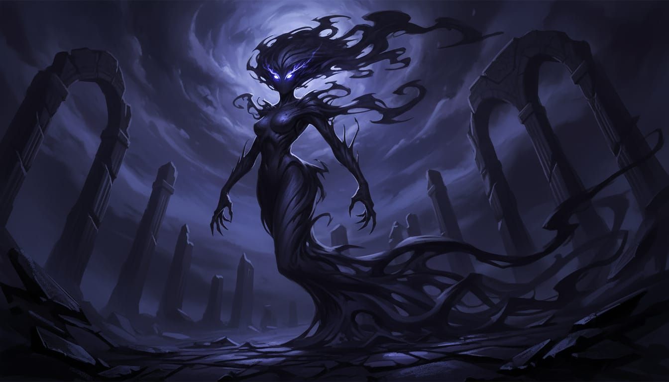 Shadow Woman: A Sleek and Mysterious Figure