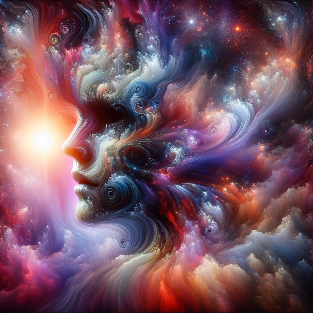 Ethereal Face Concept Art in Hyperrealistic Style