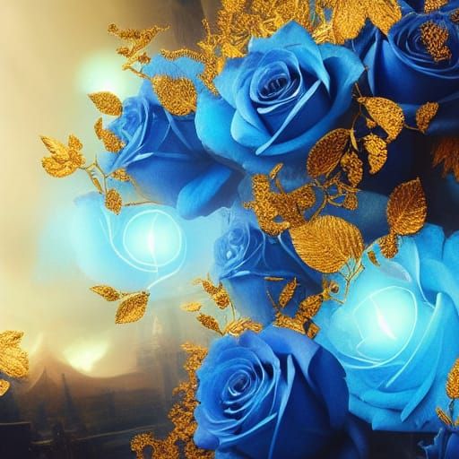 roses glowing
