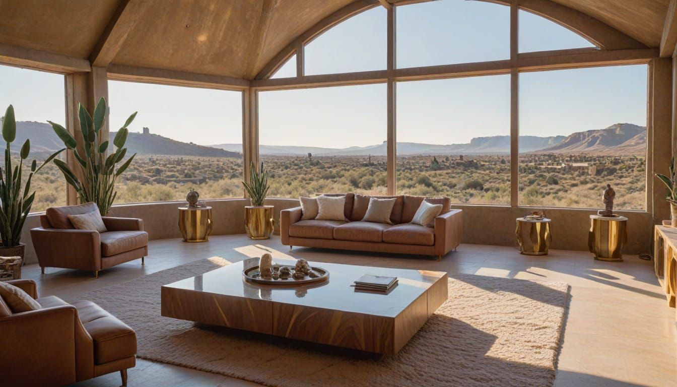 Ethereal Arcology in Radiant Neon Hues