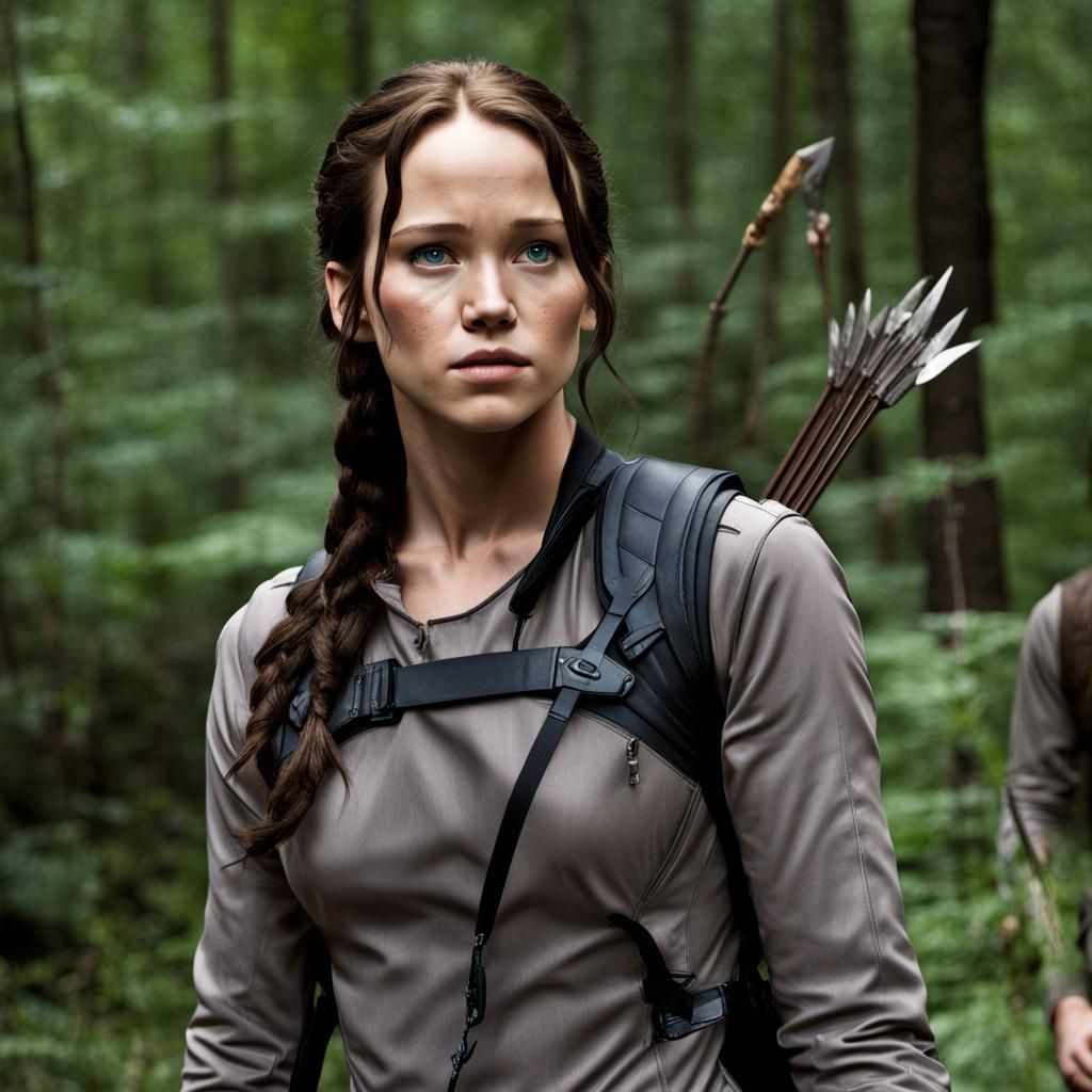 Stylized Hunger Games Logo: Digital Art