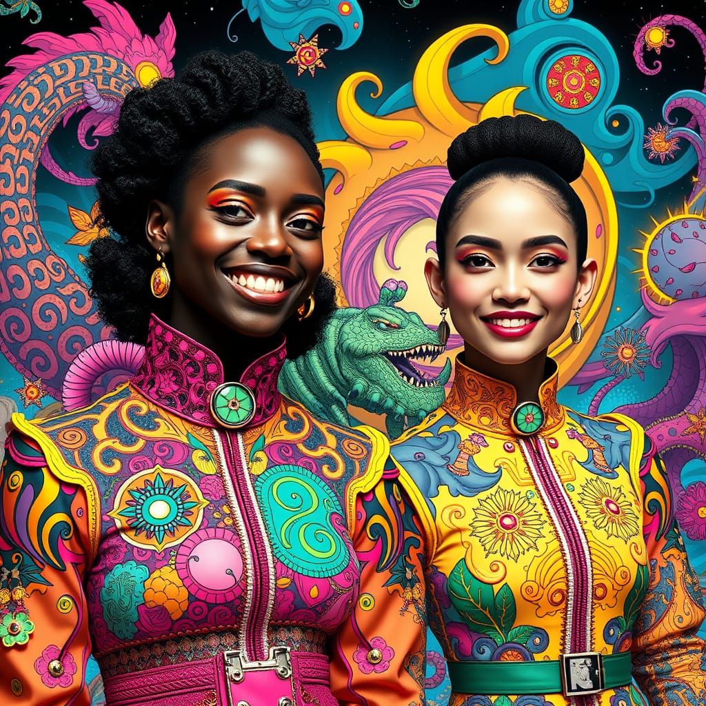 Futuristic Vegan Streetwear in a Murakami-Inspired World