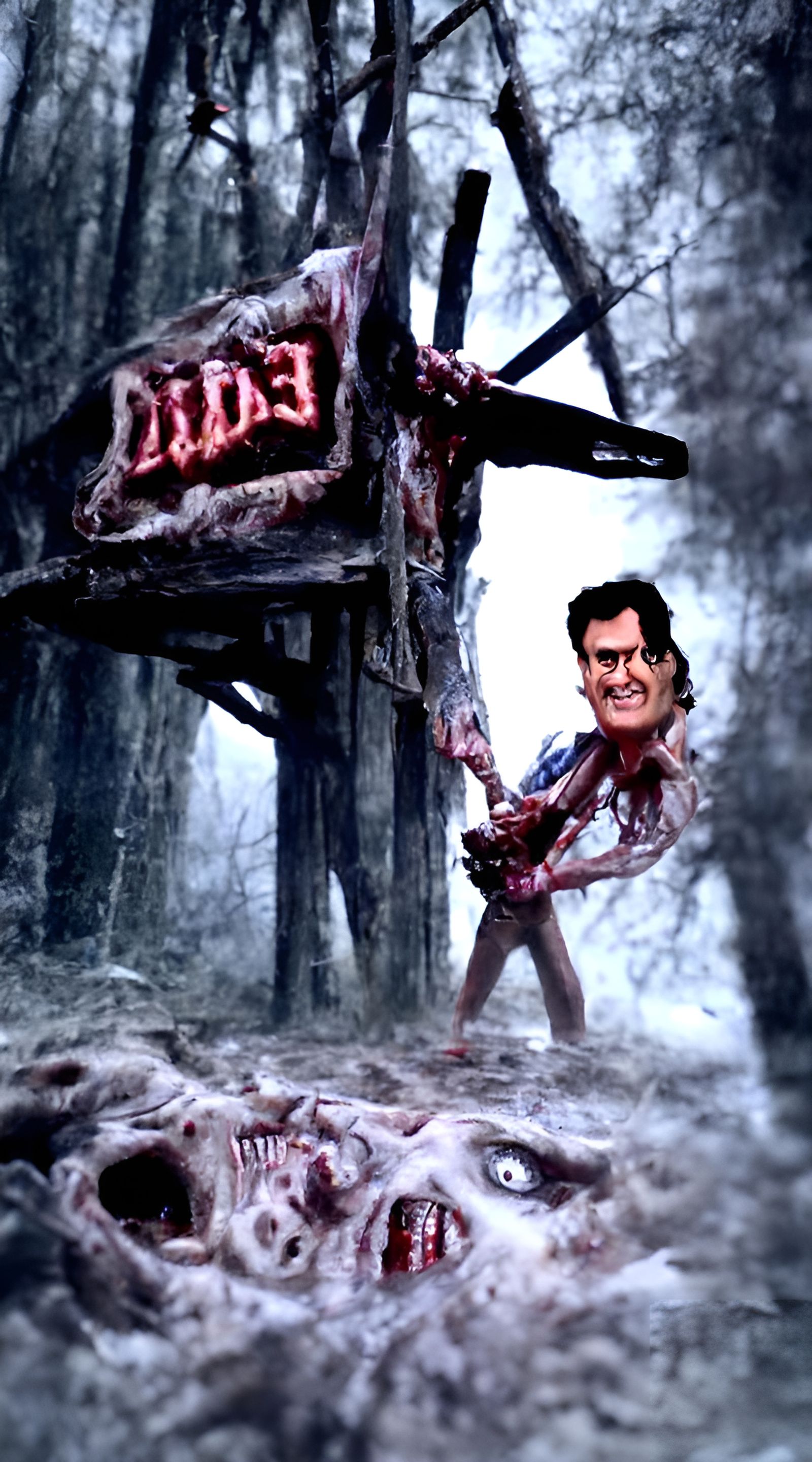 Evil Dead Inspired Horror Scene