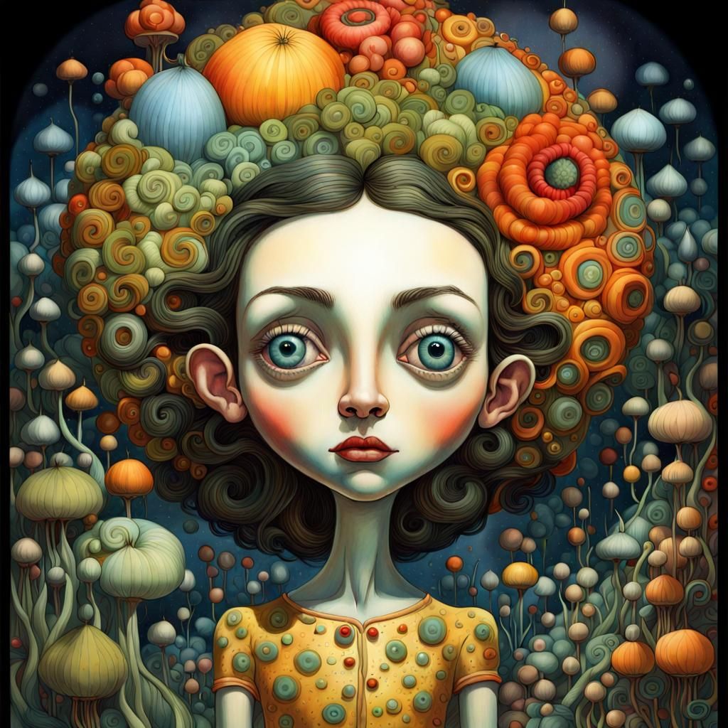 Youth Among Volatile Colors: A Storybook Illustration