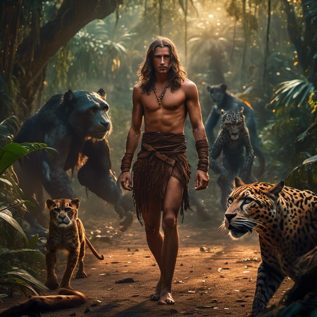 Man Races Jaguar Through Jungle in Hyperreal Style