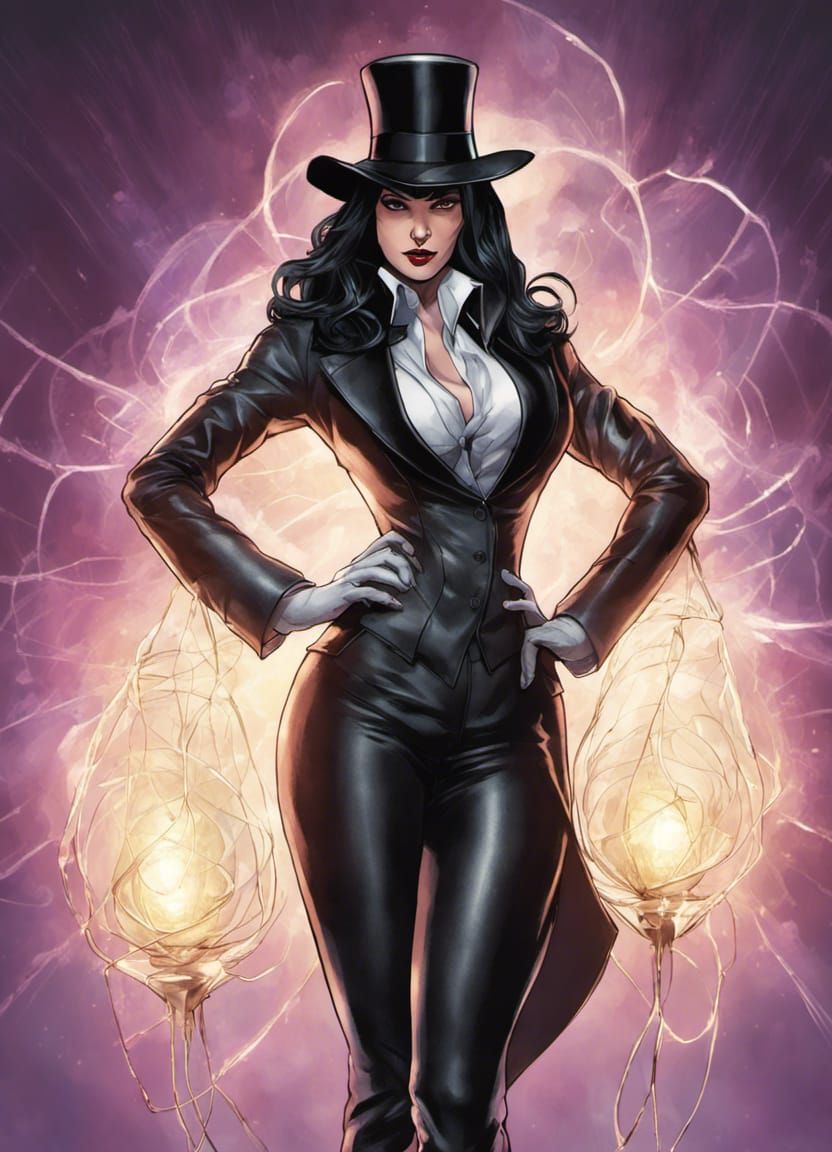 Zatanna Zatara Performing Magic in Ethereal Style