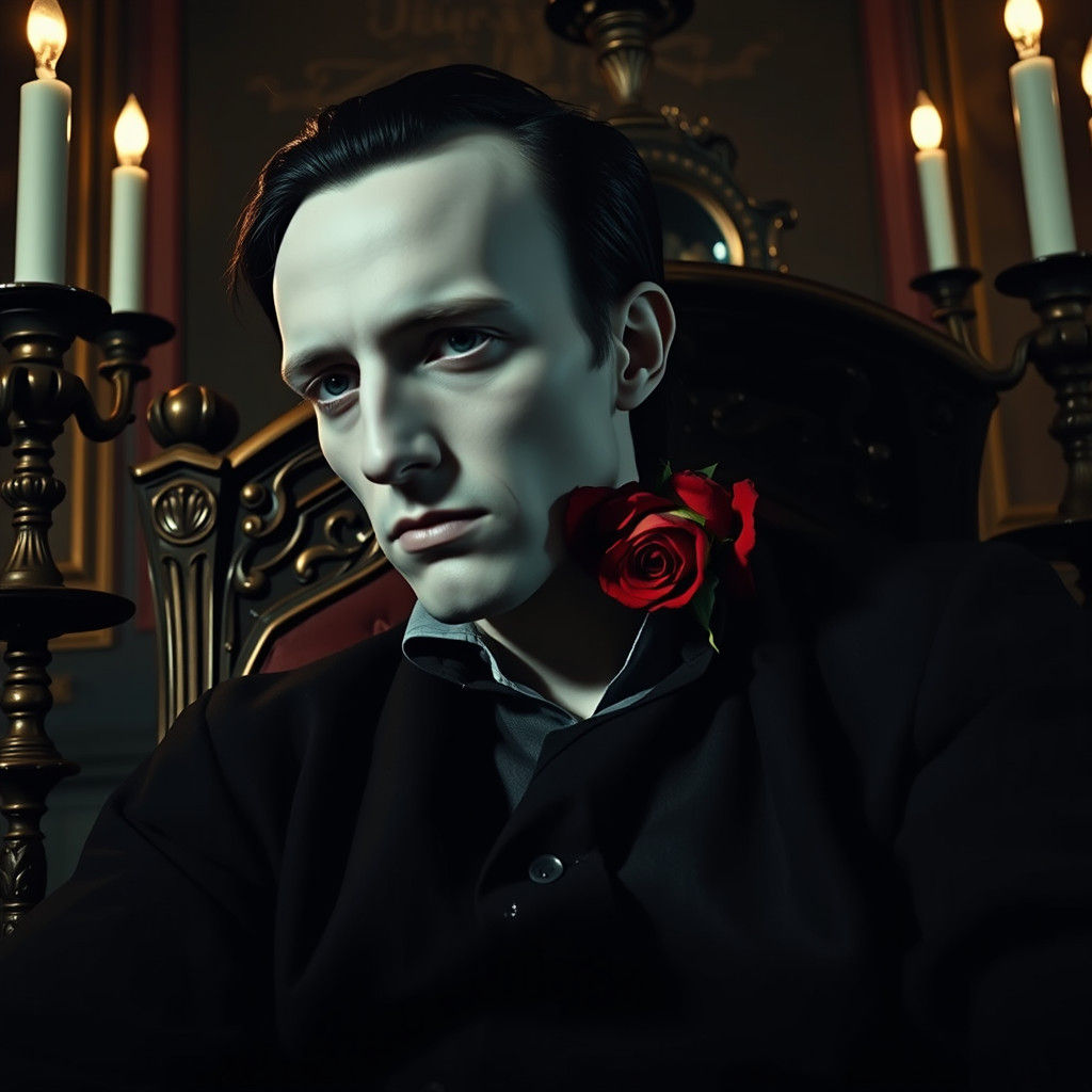 Ethereal Gothic Gentleman in Twilight