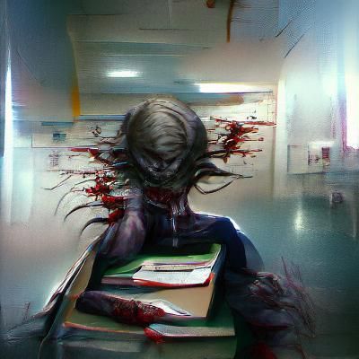 Sinister School in Fantasy Illustration Style