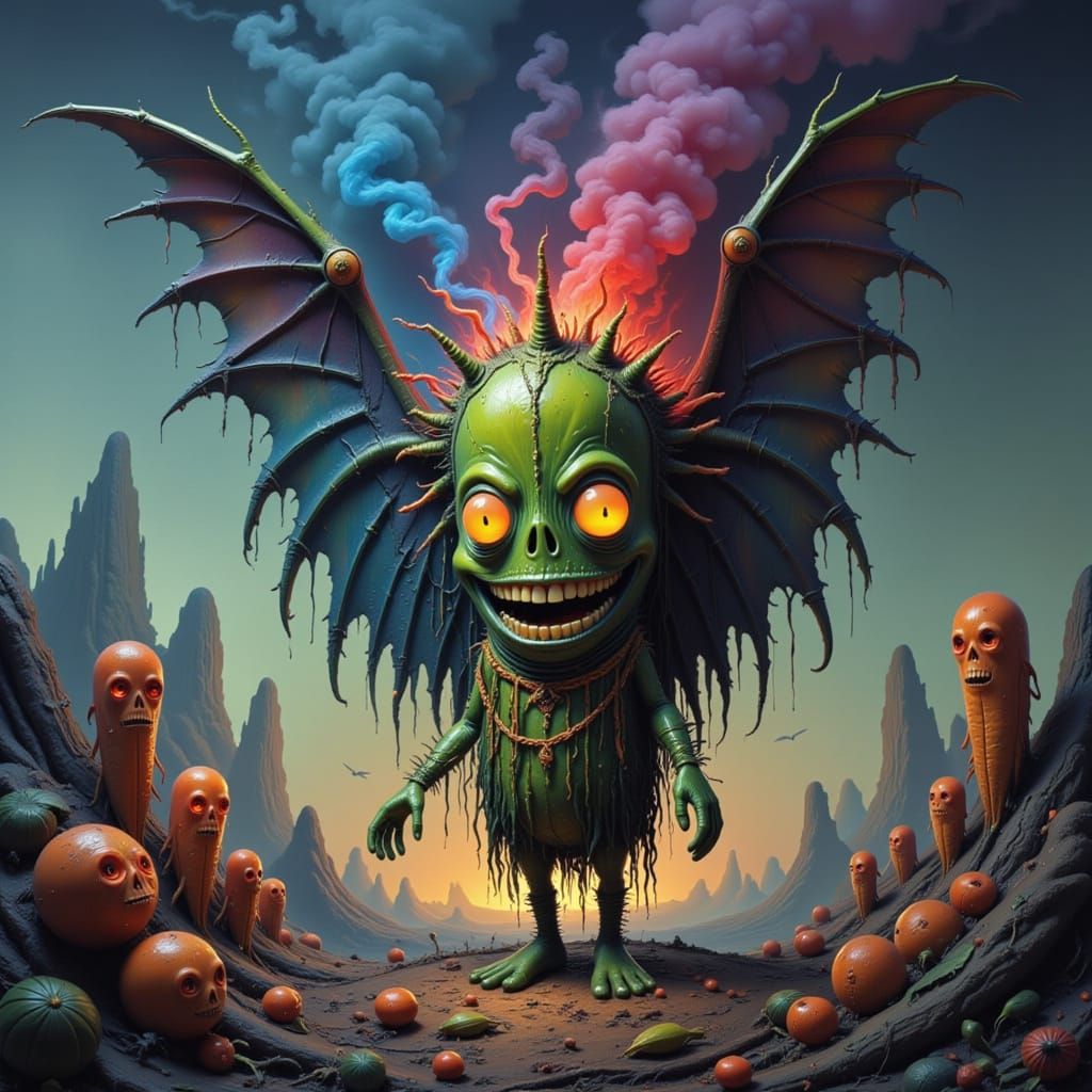 Abstract Generative Art in Surreal Style