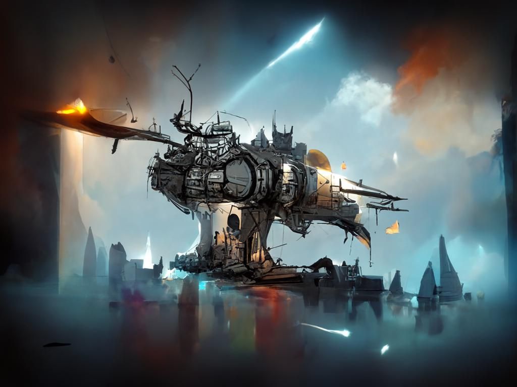 Camelot Space Station: Sci-Fi Concept Art